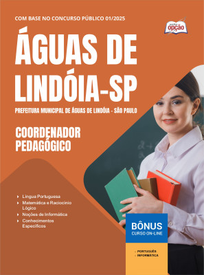 Apostila Prefeitura de Águas de Lindóia - SP 2025 - Coordenador Pedagógico
