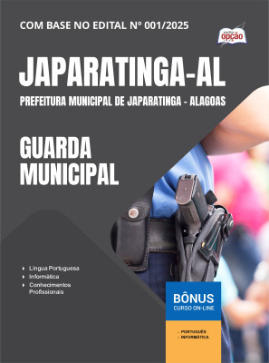 Apostila Prefeitura de Japaratinga - AL 2025 - Guarda Municipal