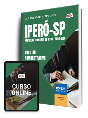 Apostila Prefeitura de Iperó - SP 2025 - Auxiliar Administrativo 