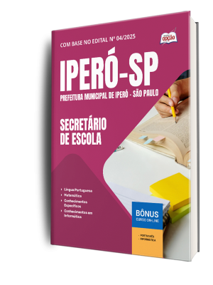 Apostila Prefeitura de Iperó - SP 2025 - Secretário de Escola