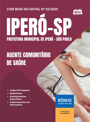 Apostila Prefeitura de Iperó - SP 2025 - Agente Comunitário de Saúde