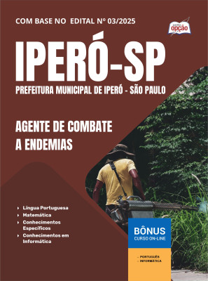 Apostila Prefeitura de Iperó - SP 2025 - Agente de Combate a Endemias