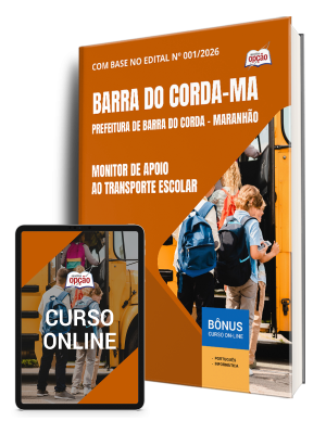 Apostila Prefeitura de Barra do Corda - MA 2025 - Monitor de Apoio ao Transporte Escolar