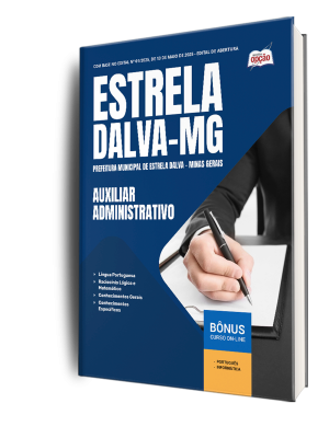 Apostila Prefeitura de Estrela Dalva - MG 2025 - Auxiliar Administrativo
