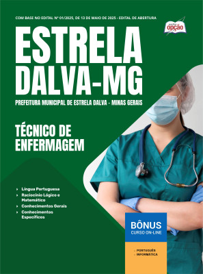 Apostila Prefeitura de Estrela Dalva - MG 2025 - Técnico de Enfermagem