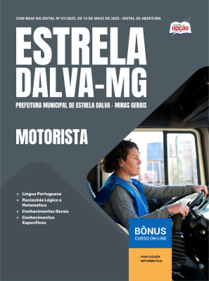 Apostila Prefeitura de Estrela Dalva - MG 2025 - Motorista