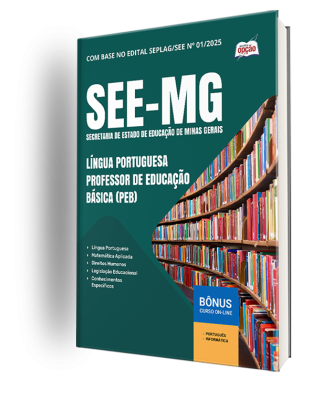 Apostila SEE-MG 2025 - Língua Portuguesa - Professor de Educação Básica (PEB)