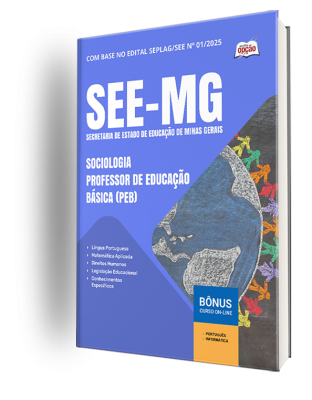 Apostila SEE-MG 2025 - Sociologia - Professor de Educação Básica (PEB)