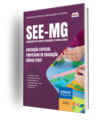 Apostila SEE-MG 2025 - Educação Especial - Professor de Educação Básica (PEB)