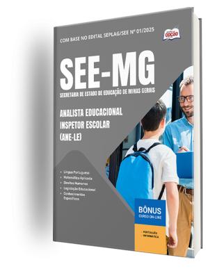 Apostila SEE-MG 2025 - Analista Educacional - Inspetor Escolar (ANE-LE)