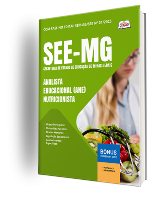 Apostila SEE-MG 2025 - Analista Educacional (ANE) - Nutricionista