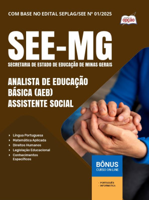 Apostila SEE-MG 2025 - Analista de Educação Básica (AEB) - Assistente Social