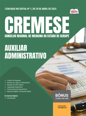 Apostila CREMESE 2025 - Auxiliar Administrativo
