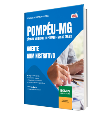 Apostila Câmara de Pompéu - MG 2025 - Agente Administrativo