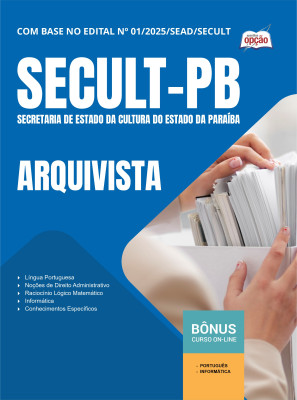 Apostila SECULT-PB 2025 - Arquivista
