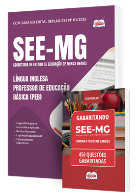 Combo SEE-MG - Língua Inglesa - Professor de Educação Básica (PEB)
