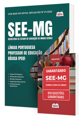 Combo SEE-MG - Língua Portuguesa - Professor de Educação Básica (PEB)