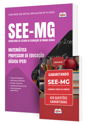 Combo SEE-MG - Matemática - Professor de Educação Básica (PEB)