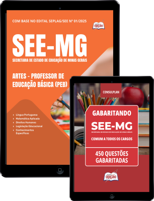Combo SEE-MG - Artes - Professor de Educação Básica (PEB)