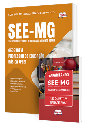 Combo SEE-MG - Geografia - Professor de Educação Básica (PEB)