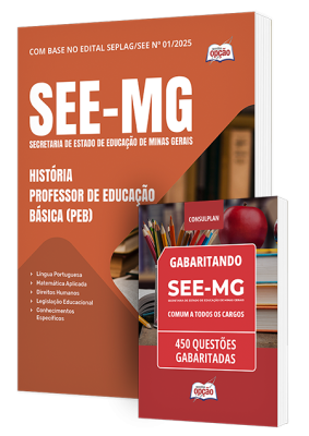 Combo SEE-MG - História - Professor de Educação Básica (PEB)