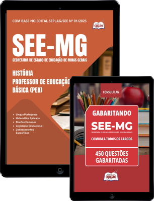Combo SEE-MG - História - Professor de Educação Básica (PEB)