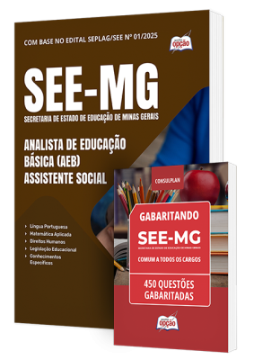 Combo SEE-MG - Analista de Educação Básica (AEB) - Assistente Social