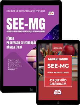 Combo SEE-MG - Física - Professor de Educação Básica (PEB)
