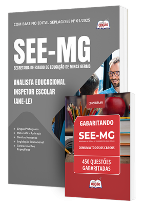 Combo SEE-MG - Analista Educacional - Inspetor Escolar (ANE-LE)