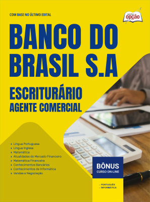 Apostila Banco do Brasil 2025 em PDF - Escriturário - Agente Comercial