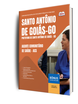Apostila Prefeitura de Santo Antônio de Goiás - GO 2025 - Agente Comunitário de Saúde – ACS
