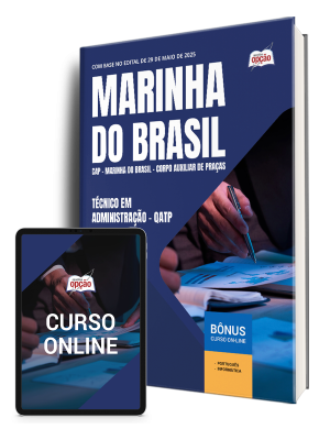 Apostila Marinha do Brasil - Corpo Auxiliar de Praças (CAP) 2025 - Técnico em Administração - QATP