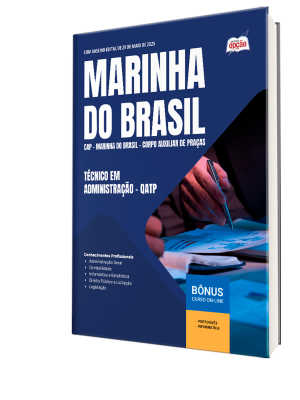 Apostila Marinha do Brasil - Corpo Auxiliar de Praças (CAP) 2025 - Técnico em Administração - QATP
