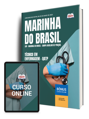 Apostila Marinha do Brasil - Corpo Auxiliar de Praças (CAP) 2025 - Técnico em Enfermagem - QATP