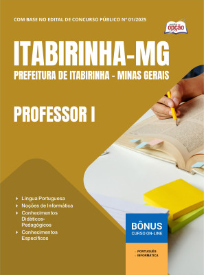 Apostila Prefeitura de Itabirinha - MG 2025 - Professor I