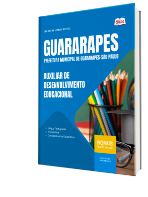 Apostila Prefeitura de Guararapes - SP 2025 - Auxiliar de Desenvolvimento Educacional