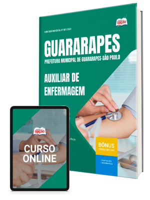 Apostila Prefeitura de Guararapes - SP 2025 - Auxiliar de Enfermagem