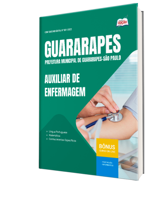 Apostila Prefeitura de Guararapes - SP 2025 - Auxiliar de Enfermagem