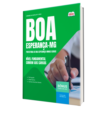 Apostila Prefeitura de Boa Esperança - MG 2025 - Nível Fundamental - Comum aos Cargos