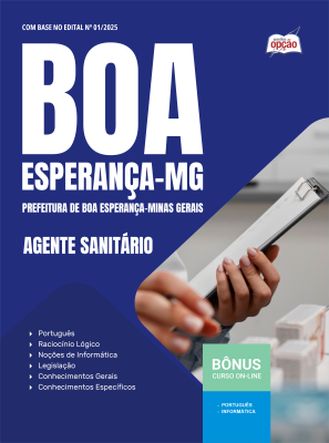 Apostila Prefeitura de Boa Esperança - MG 2025 - Agente Sanitário