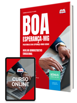 Apostila Prefeitura de Boa Esperança - MG 2025 - Auxiliar Administrativo Educacional