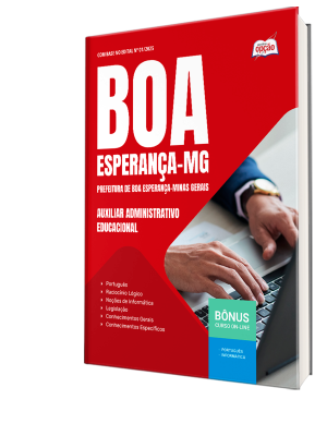 Apostila Prefeitura de Boa Esperança - MG 2025 - Auxiliar Administrativo Educacional