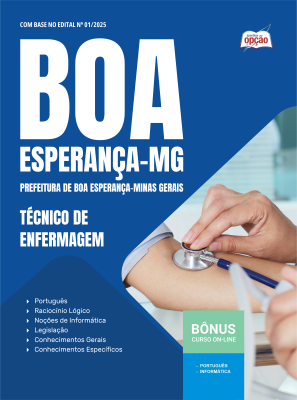 Apostila Prefeitura de Boa Esperança - MG 2025 - Técnico de Enfermagem