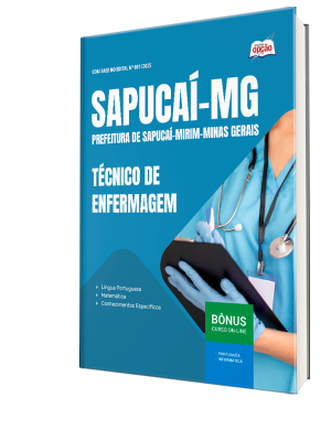 Apostila Prefeitura de Sapucaí-Mirim - MG 2025 - Técnico de Enfermagem