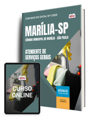 Apostila Câmara de Marília - SP 2025 - Atendente de Serviços Gerais
