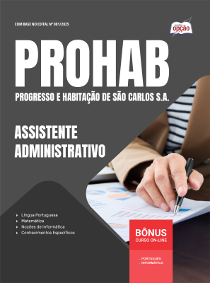 Apostila PROHAB - Assistente Administrativo