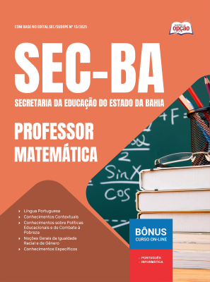 Apostila SEC-BA em PDF - Professor - Matemática