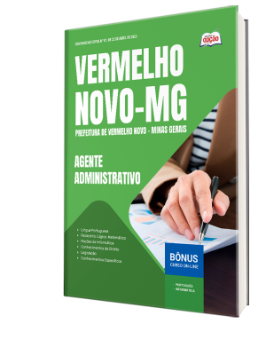 Apostila Prefeitura de Vermelho Novo-MG 2025 - Agente Administrativo