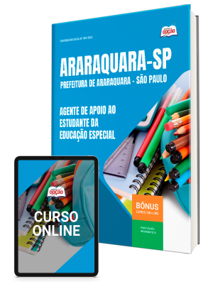 Apostila Prefeitura de Araraquara - SP 2025 - Agente de Apoio ao Estudante da Educação Especial
