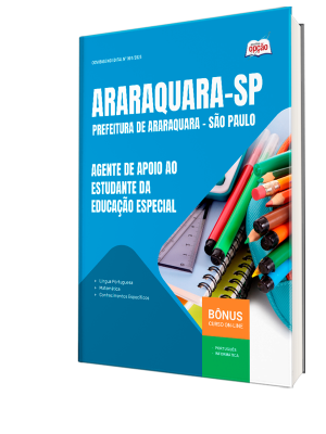 Apostila Prefeitura de Araraquara - SP 2025 - Agente de Apoio ao Estudante da Educação Especial